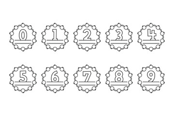 Versatile Collection of Pumpkin Monogram Numbers for Various Uses