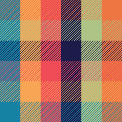 Seamless tartan pattern. Cell. Suitable for fashion textiles and graphics, packaging. the Madras palette. Seamless tartan pattern. 