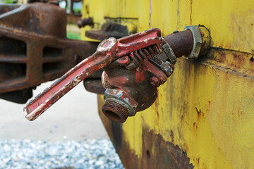 the old train davenport no 516 decommissioned in lumphun thailand