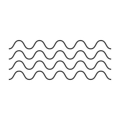 wave icon, ocean wave design element