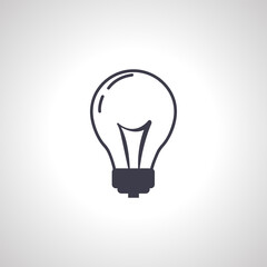 Light Bulb icon. Idea sign, bulb icon