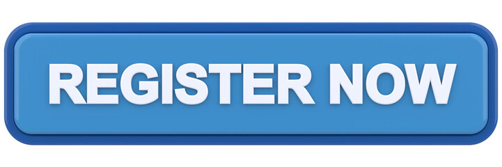 Register now button. 3D illustration.