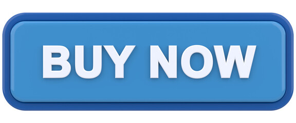 Buy now button. 3D illustration.