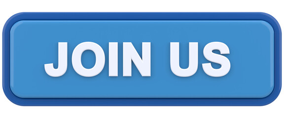 Join us button. 3D illustration.