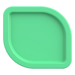 3D button. Empty button. 3D illustration.