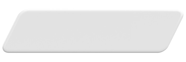 3D button. Empty button. 3D illustration.