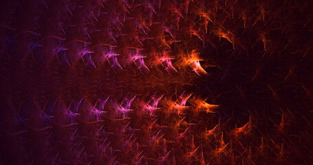 3D rendering abstract technology fractal background