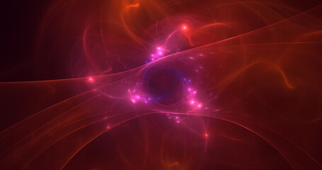 3D rendering abstract technology fractal background