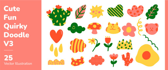 Cute Fun Quirky Doodle 3