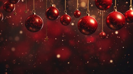 Magic of Christmas with captivating ornament themed background