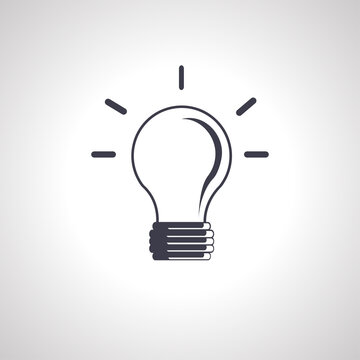 Light bulb icon, idea sign. bulb icon
