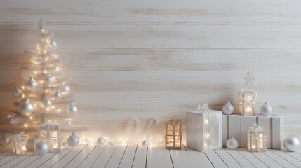 Spirit of the Christmas holidays with joyful Happy Christmas backdrop