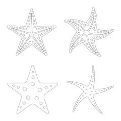 Fototapeta na wymiar Star fish icon vector