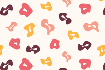 seamless pattern with tiger spots. Vector background pattern