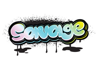 graffiti lettering typography art illustration
