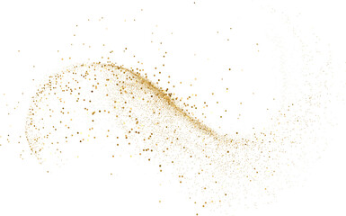 Gold glitter. Golden sparkle confetti. Shiny glittering dust.
- 638294652