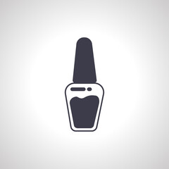 nail polish icon. nail polish brush enamel bar for manicure icon.