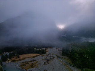 rainbow in the mountains