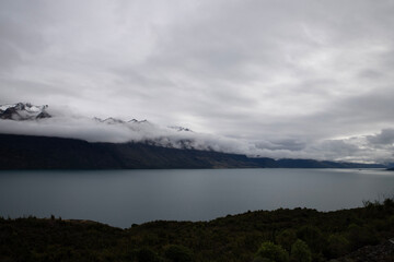 clouds over the lake