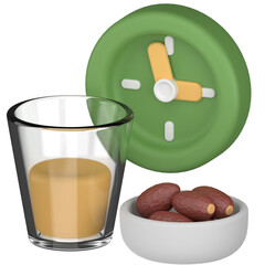 Ramadan and eid iftar time icon