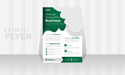 Creative Business Flyer Design Template. A4 size 