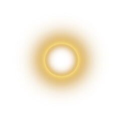 Gold Glow Star. Light glowing effect. Transparent Sun rays