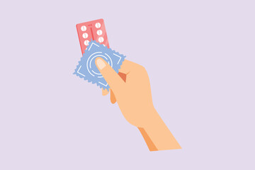 Pregnancy and infant loss awareness month concept. Colored flat vector illustration isolated. 