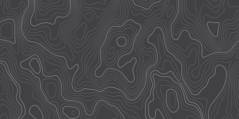 Abstract topographic contours map background. Topography lines and circles background. Topographic map Patterns, Topographic map and place for texture. Vector illustration.