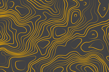 Abstract topographic contours map background. Topography lines and circles background. Topographic map Patterns, Topographic map and place for texture. Vector illustration.