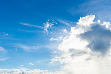 Obraz premium 夏の空と大きな雲