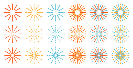 花火イラストセット