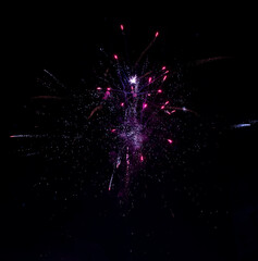 colorful fireworks at night