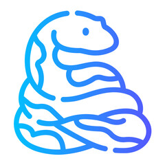snake Line Gradient Icon