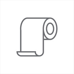 toilet paper icon vector illustration symbol
