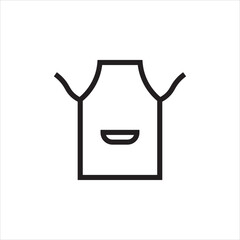 apron icon vector illustration symbol