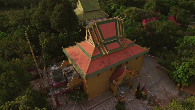 Picturesque Preah Kral Pagoda On Kulen Mountain