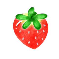 strawberry on white