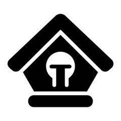 bird house Solid icon