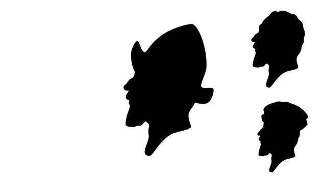 Hernan Cortes silhouette