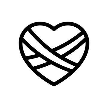 recommend clip art: heart line icon