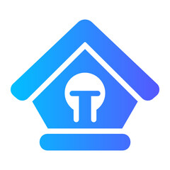 bird house Gradient icon