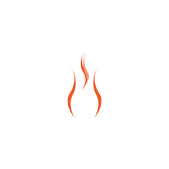 Modern fire logo or icon design. Vector illustration