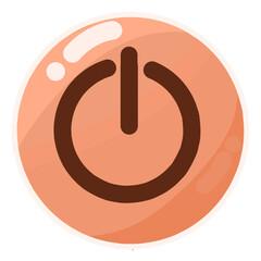 Icon button of computer