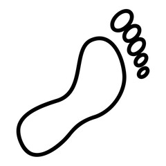 footprint outline icon