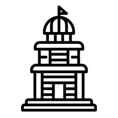 temple outline icon