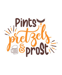 Octoberfest pretzels and prost
