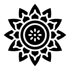 mandala glyph icon