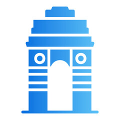 gate of india gradient icon