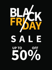 Obraz premium Black Friday sale flyer poster social media post design