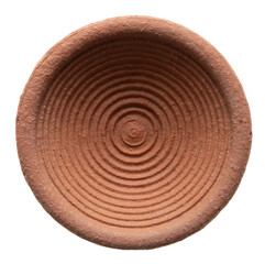 Earthen kiln concentric plates. Ceramic concentric discs.